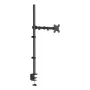 HUANUO HNCM9 Single Monitor Mount for 13-32 inch Screens, Gas Spring Arm, Desk Clamp/Grommet, Black