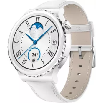 Huawei Watch GT 3 Pro 43mm Leather Strap White