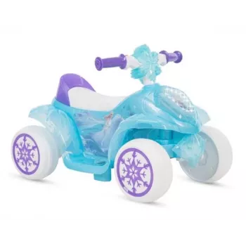 Huffy Frozen Bubble Quad Bike 6V Electric Ride-On, Blue