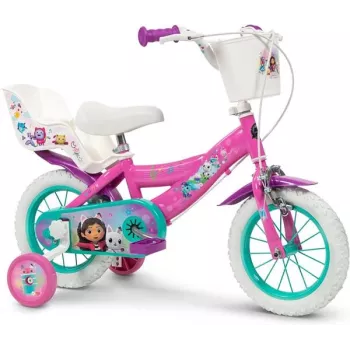 Huffy Gabbys 12 G Girls Bike – 12-Inch with Training Wheels, Basket & Streamers, Pink (22375W)
