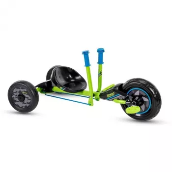 Huffy Green Machine Mini Drift Trike for Kids (3-5 Years), Pedal-Powered, Green/Black, 10-inch Front Wheel