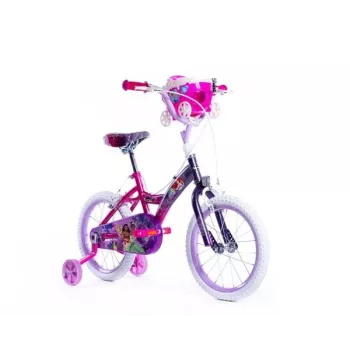 Huffy Princess 16 Inch Kids Bike Pink with Basket and Training Wheels