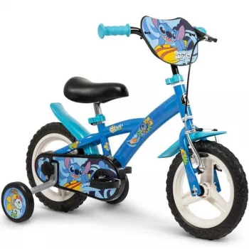 Huffy STITCH 12 Kids Bicycle – Blue, 12-Inch Wheels, Steel Frame, Training Wheels, Adjustable Seat & Handlebar