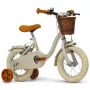 Huffy Vintage 12-Inch Kids Bike, Grey with Basket and Training Wheels