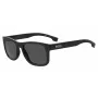 HUGO BOSS BLACK BOSS1568S807 Rectangular Sunglasses, Black/Grey, 55/18/145 mm