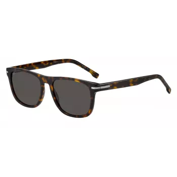 HUGO BOSS BLACK BOSS1626S086 Men's Sunglasses - Black Frame, Grey Lens, 55/18/145 mm
