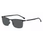 HUGO BOSS BLACK Sunglasses BOSS1635STI7 Men's Acetate Frame Grey Lens 57mm