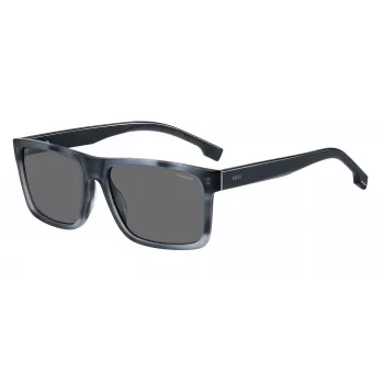 HUGO BOSS BLACK Sunglasses BOSS1760GS38I Men's Square Frame Dark Grey Lens 59mm