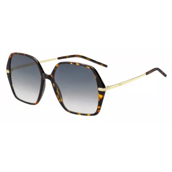 HUGO BOSS BLACK Women's Sunglasses BOSS1660S2IK - Rectangular Acetate Frame with Grey Lenses