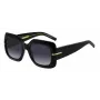 HUGO BOSS BLACK Women's Sunglasses BOSS1730S807 - Rectangular Acetate Frame, Grey Lenses, 54mm