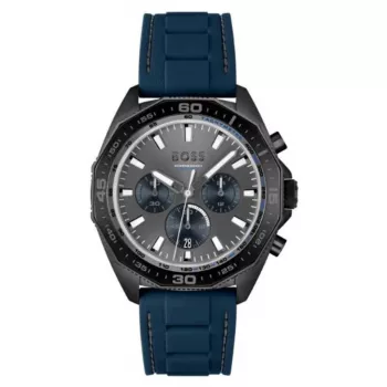 HUGO BOSS Men's Quartz Chronograph Watch 1513972 44 mm Stainless Steel Blue Dial