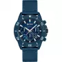 HUGO BOSS Men's Watch 1513919 46 mm Stainless Steel Case Black Silicone Strap Chronograph Quartz
