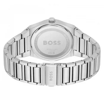HUGO BOSS Men's Chronograph Watch 1513992 42mm Blue Dial Stainless Steel