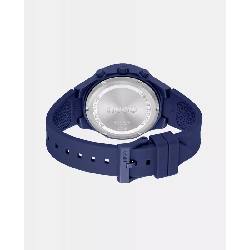 HUGO BOSS Velocity Men's Quartz Chronograph Watch 44mm Stainless Steel Blue Dial