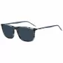 HUGO MAN HG-1374-S-3RA Rectangular Sunglasses - Black Frame Grey Lens 57mm
