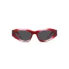 HUGO Unisex Sunglasses HG-1282-S-C48 Rectangular Full-Rim Frame 52/23/145 mm Black/Grey UV400