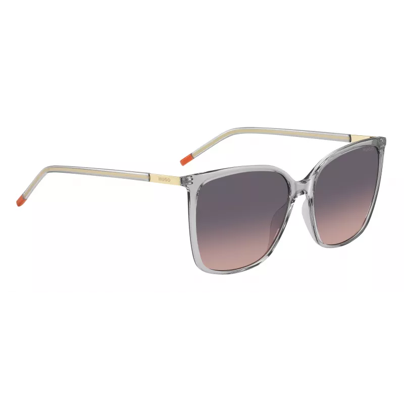 HUGO Women's Sunglasses HG1275SKB7F7F - Havana/Brown Acetate Frame, Brown Gradient Lens, 57mm