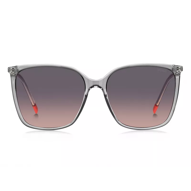 HUGO Women's Sunglasses HG1275SKB7F7F - Havana/Brown Acetate Frame, Brown Gradient Lens, 57mm