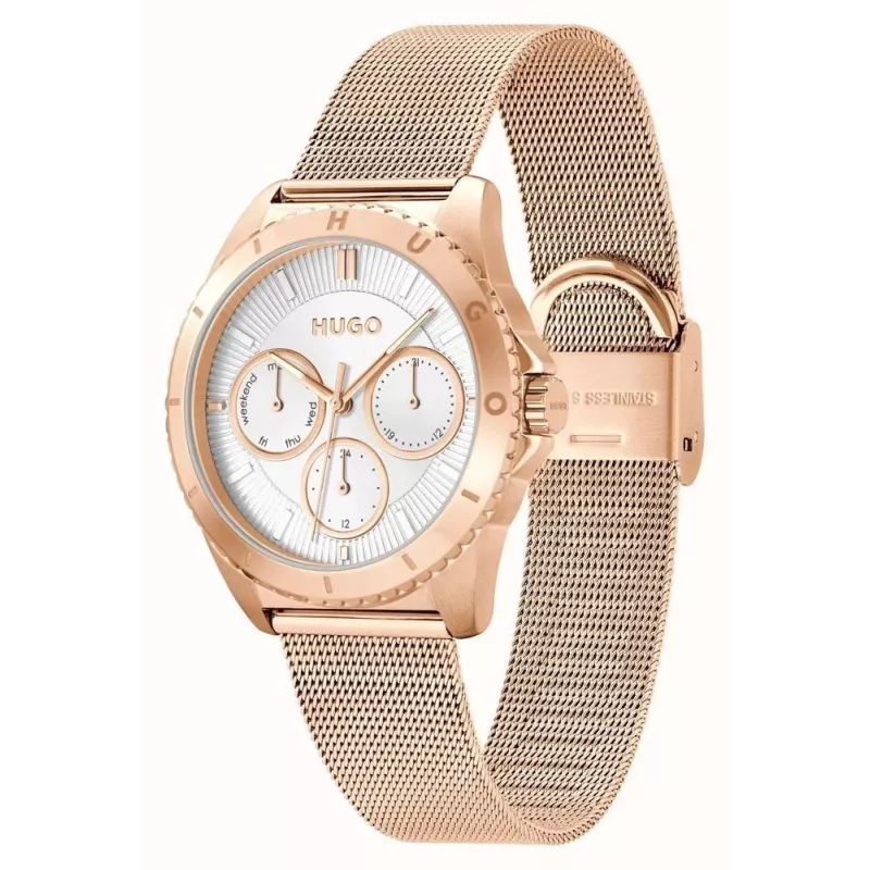 HUGO Women's Watch 1540161 36mm Stainless Steel Mesh Silver