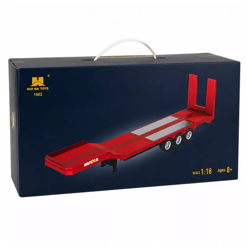 Huina 1:18 Low Bed Trailer for Scania 770S RC Truck - Red