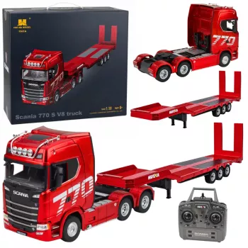 HUINA 32330 Scania 770S Super Truck with Detachable Trailer RC Red 1:18