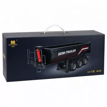 HUINA 32332 RC Metal Tipper Semi-Trailer 1:18 Scale Black