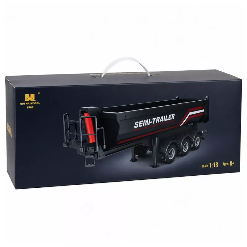 HUINA 32332 RC Metal Tipper Semi-Trailer 1:18 Scale Black
