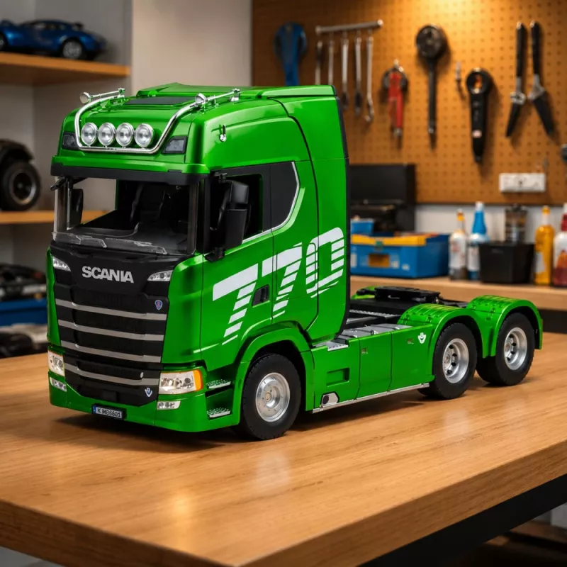 Huina Scania Truck Remote Controlled RC Green 1:18