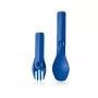 HumanGear Uno GoBites Click Spoon and Fork Set Blue