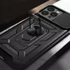 Hurtel Hybrid Armor Camshield Case for Huawei nova Y90 Armored Case with Camera Cover Black