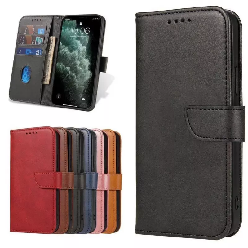 Hurtel Magnet Case Elegant Case Cover with Flap and Stand Function for OnePlus Nord N20 5G, Black
