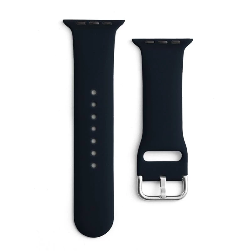 Hurtel Silicone Strap APS for Apple Watch 38/40/41mm Strap Watch Bracelet - Black