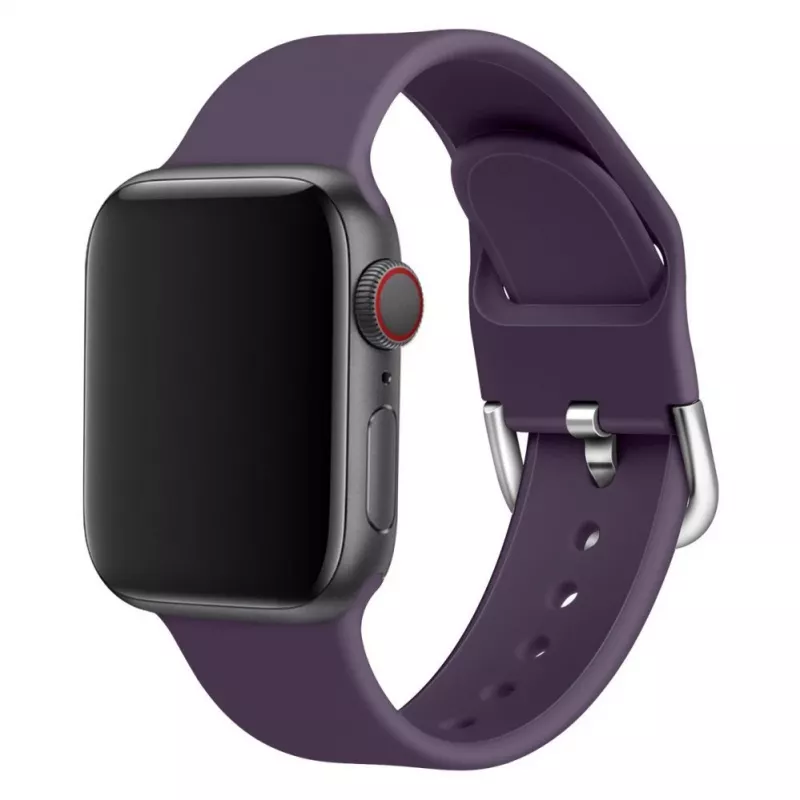 Hurtel Silicone Strap APS for Apple Watch 38/40/41mm Strap Watch Bracelet - Black