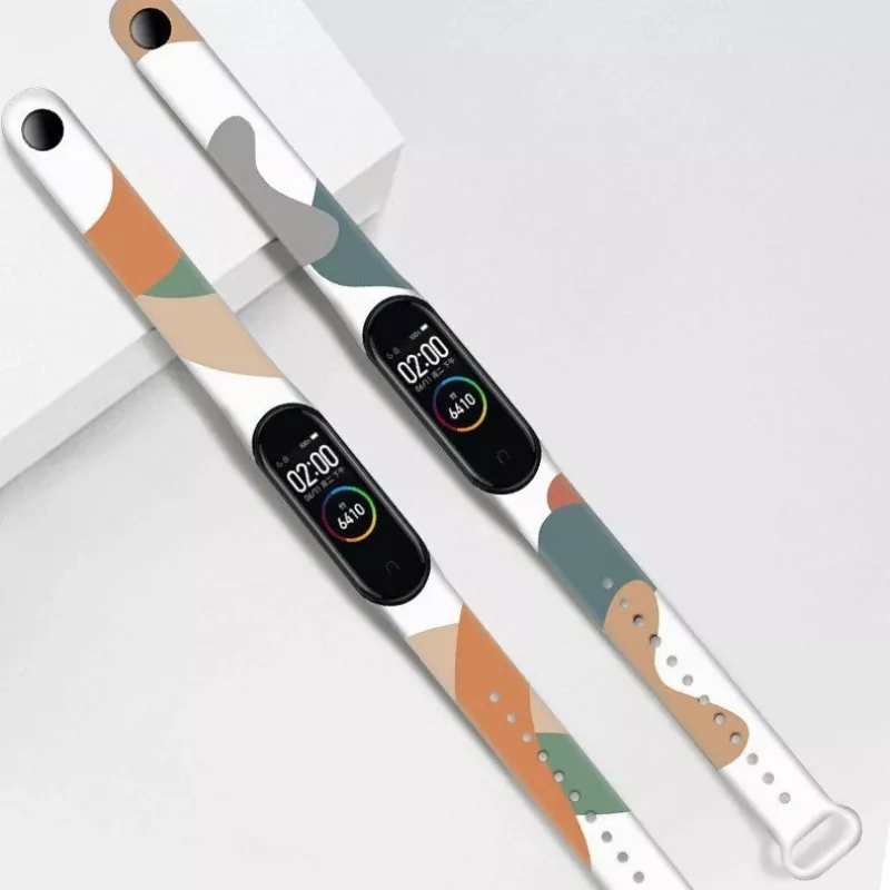 Hurtel Strap Moro Wristband for Xiaomi Mi Band 6 / Mi Band 5 Silicone Strap Camo Watch Bracelet