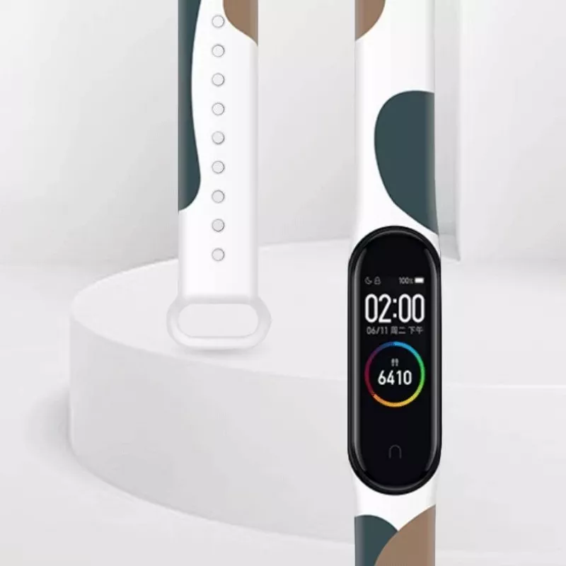 Hurtel Strap Moro Wristband for Xiaomi Mi Band 6 / Mi Band 5 Silicone Strap Camo Watch Bracelet