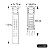 Hurtel Strap Triple Protection for Apple Watch 42/44/45/49 mm Band Bracelet - Transparent