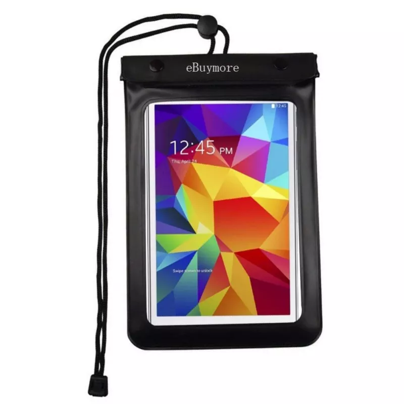 Hurtel Universal Waterproof Case for Phone / Tablet up to 8 Inches Black