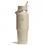 Hydro Flask Travel Bottle Wide Flex Straw Cap 32OZ 946ml Oat