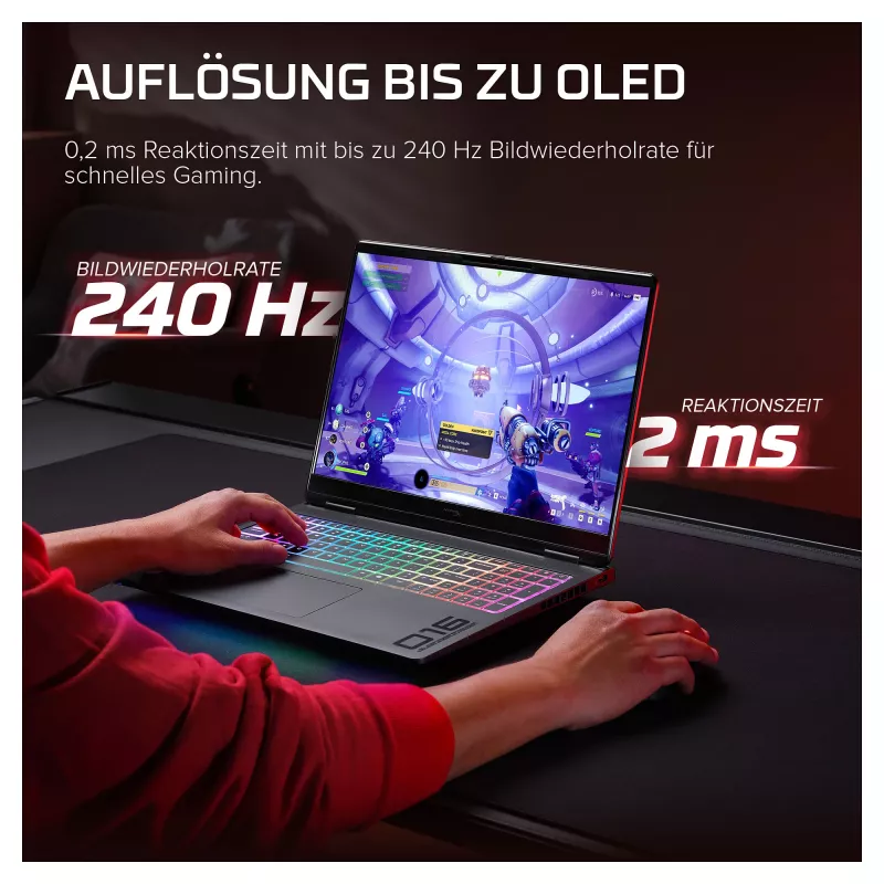 HyperX OMEN 16-ak1091ng Gaming Laptop, 16.1 inch QHD 240Hz, AMD Ryzen AI 9 390HX, 32GB DDR5, 1TB SSD, RTX 5080, Windows 11 Home