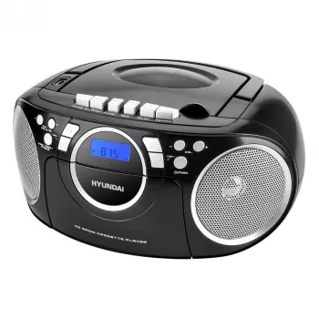 Hyundai TRC788AU3BBL Portable CD/MP3 Player Boombox with FM Radio, USB, Aux-in, Blue
