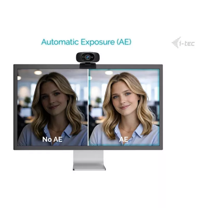 I-TEC Solomon 200 Full HD 1080p Business Webcam with Dual Microphones and Privacy Shutter