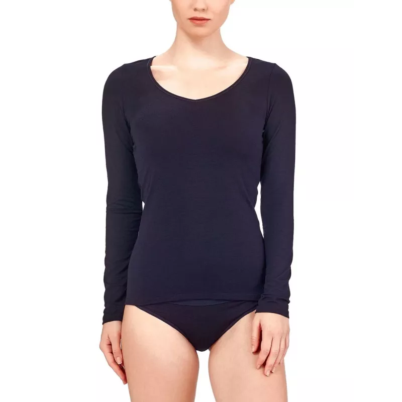 Icebreaker 103194001 Women's Merino Wool Blend Scoop Neck Long Sleeve Base Layer Top - Size M