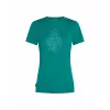 Icebreaker 150 Tech Lite III SS Hike Path T-Shirt Women Tidal Teal