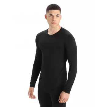 Icebreaker 200 Oasis L/S Crewe - Black