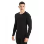 Icebreaker 200 Oasis L/S Crewe - Black