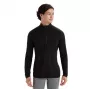 Icebreaker 200 Oasis L/S Half Zip M, Black