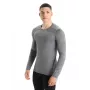 Icebreaker 200 Oasis LS Crew Thermal Base Layer - Stone (Size L)