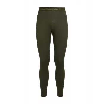 Icebreaker 200 Oasis Men's Leggings Dark Loden – 100% Merino Wool Base Layer