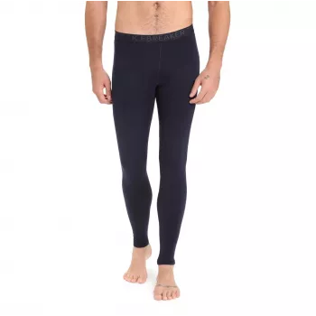 Icebreaker 200 Oasis Thermal Leggings for Men, XL, Black Merino Wool Base Layer