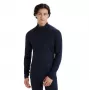 Icebreaker Men's Merino 200 Oasis Long Sleeve Half Zip Thermal Base Layer Top – Midnight Navy